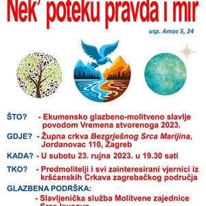 „Vrijeme stvorenog“ - Četvrti ekumenski glazbeno-molitveni susret „Nek